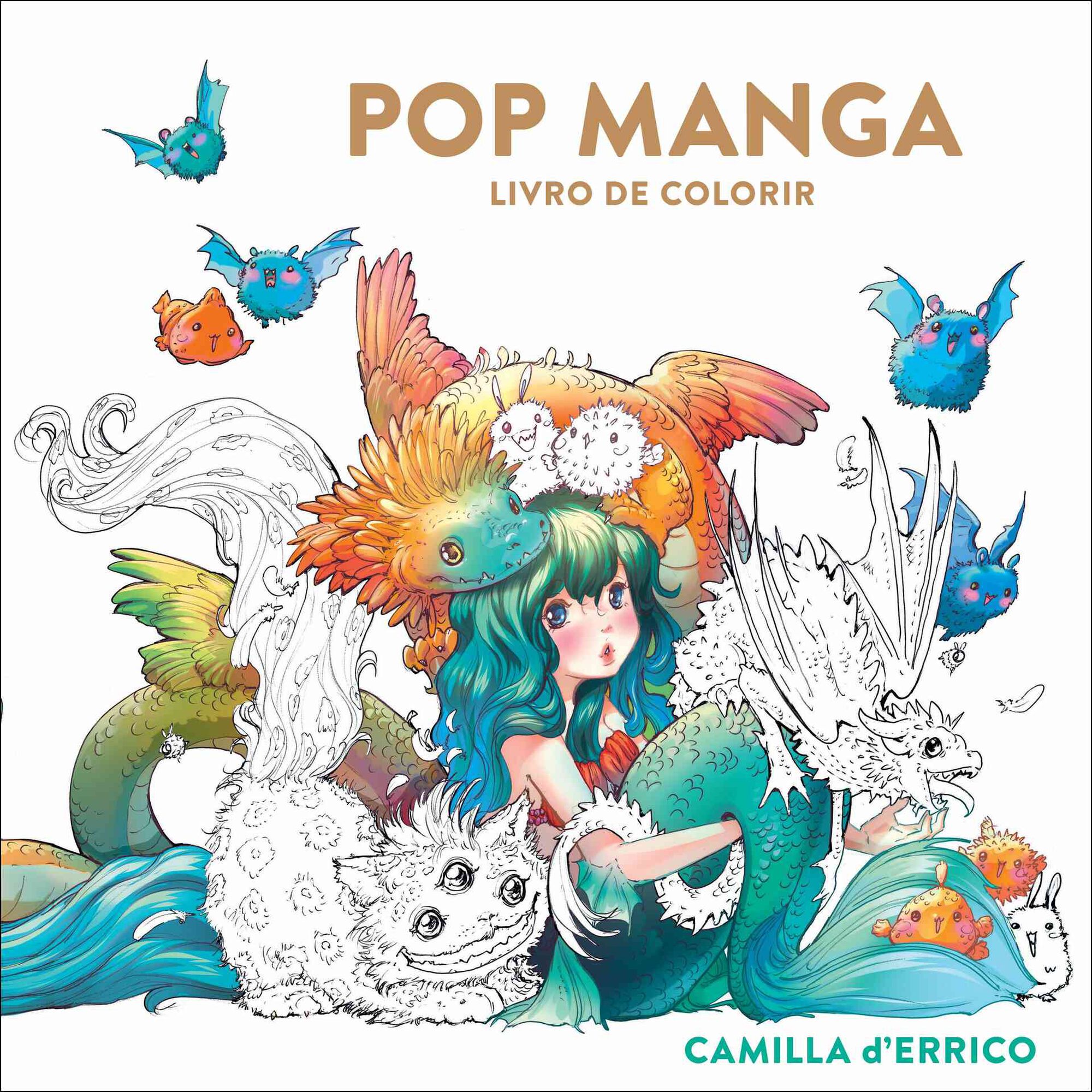Pop Manga (Livro de Colorir) de Camilla D' Errico