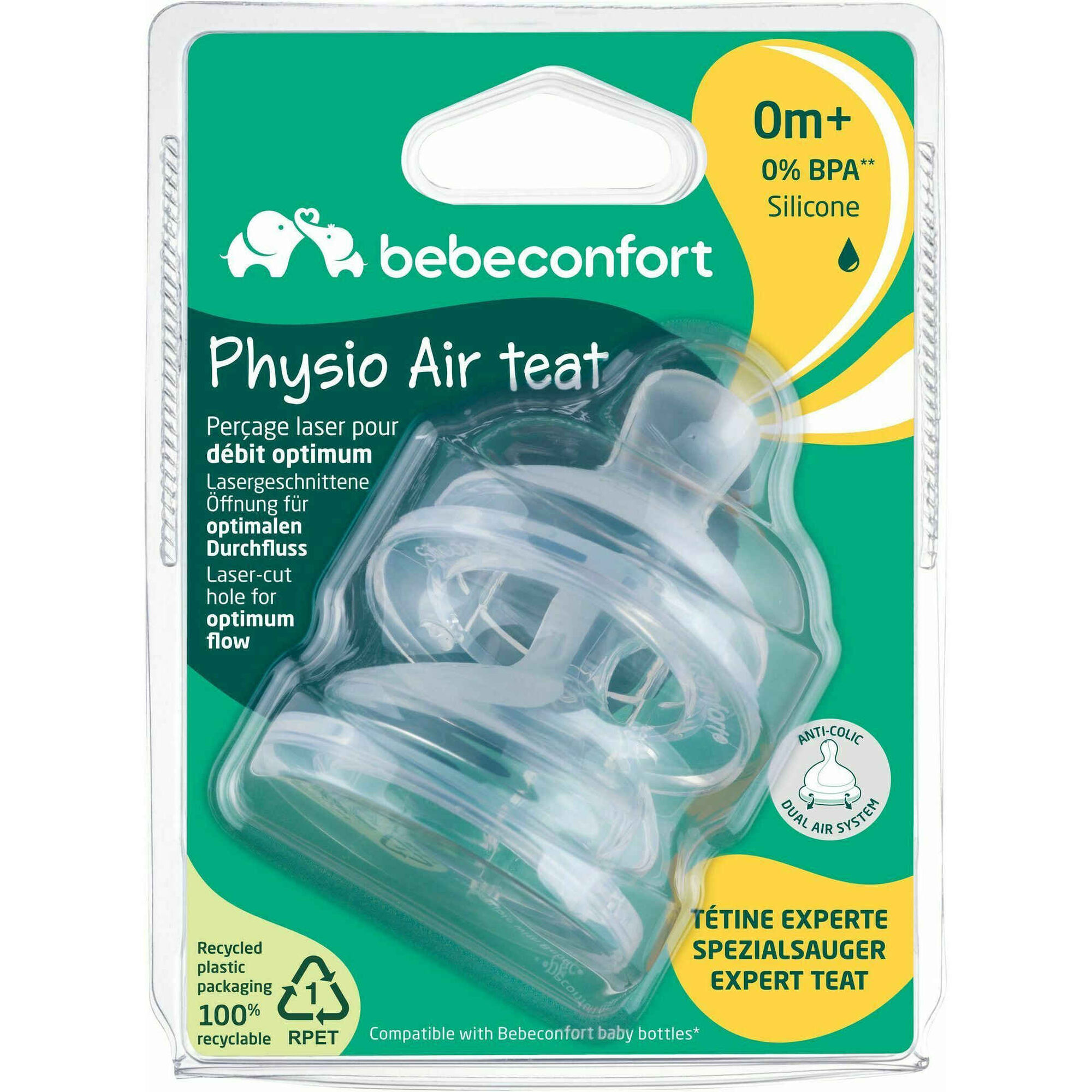 Tetinas Physio Flow S 0M+