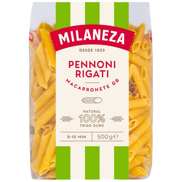 Massa Macarronete Penne Grande Riscado