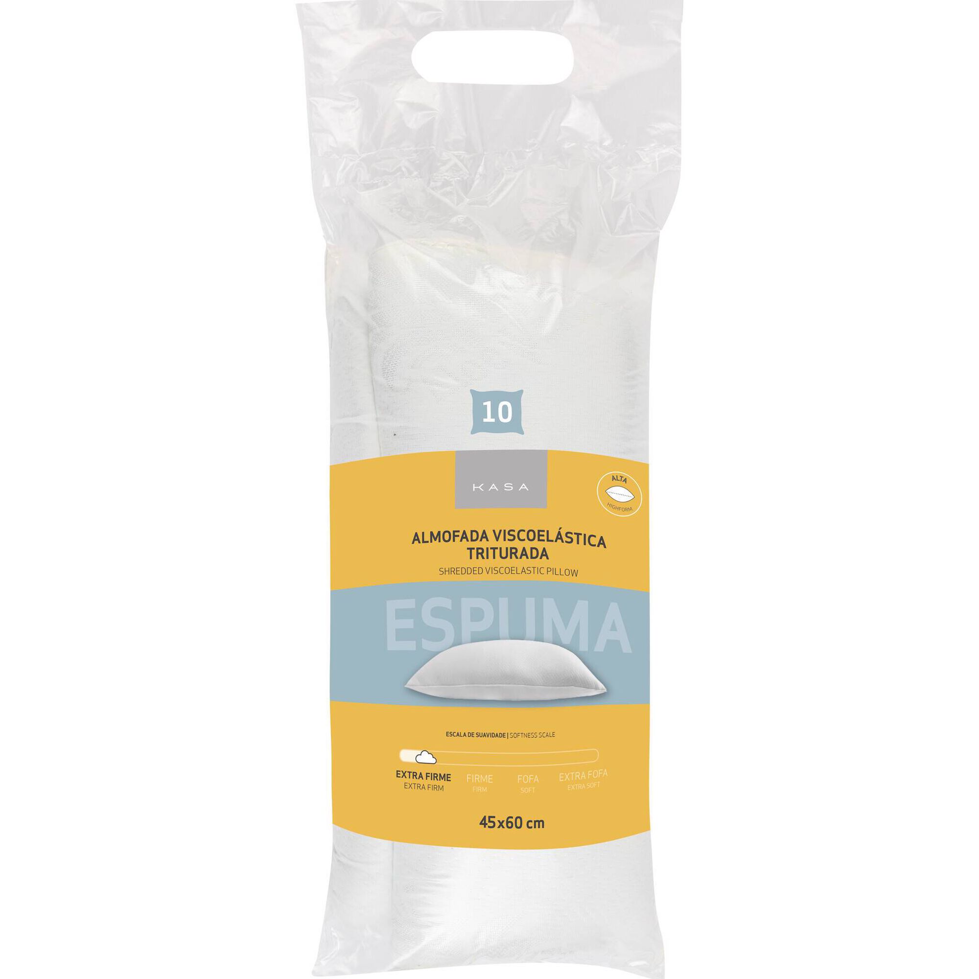 Almofada Viscoelástica Triturada 45x60cm