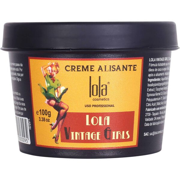 Creme Cabelo Vintage Girls Alisante Lola