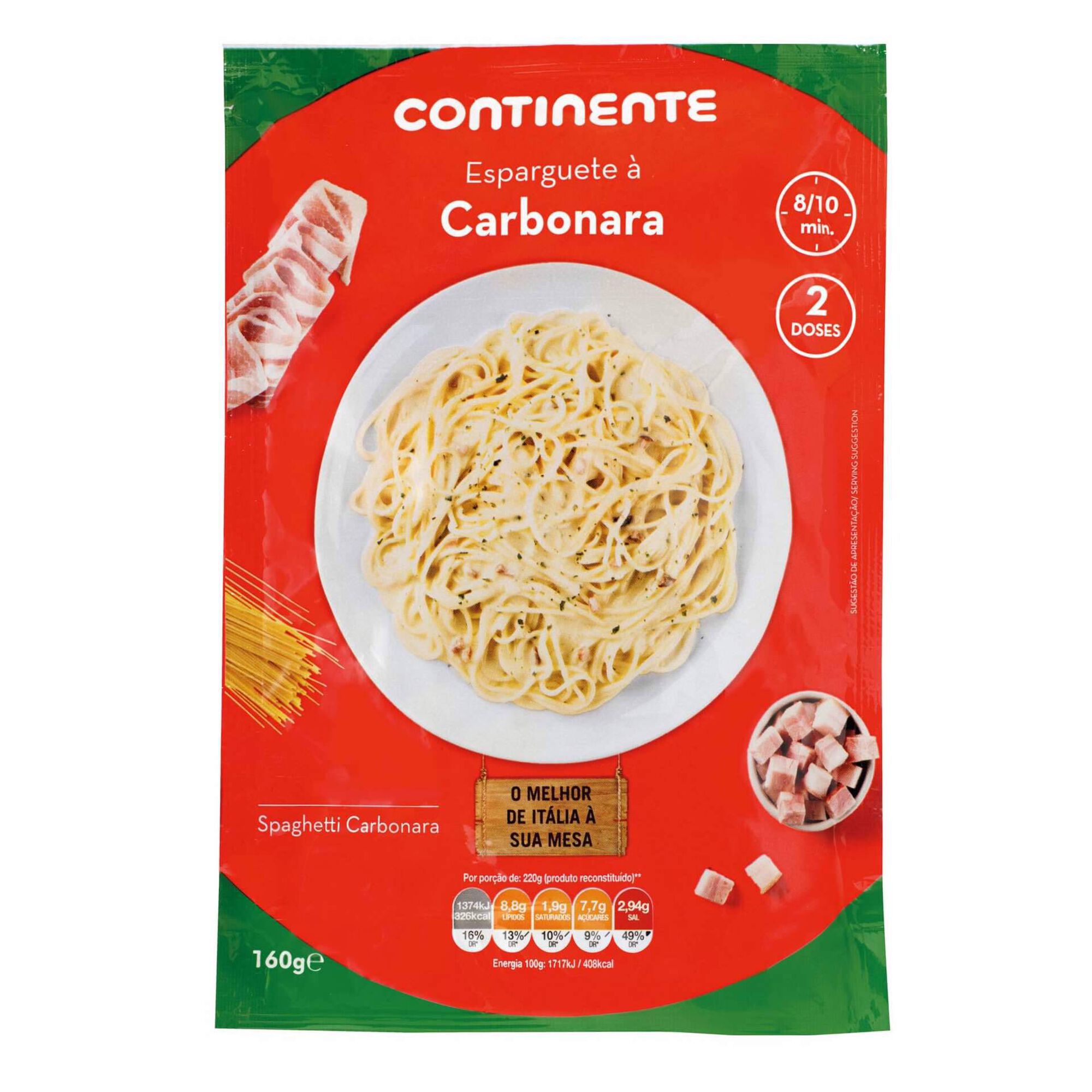 Massa Esparguete à Carbonara