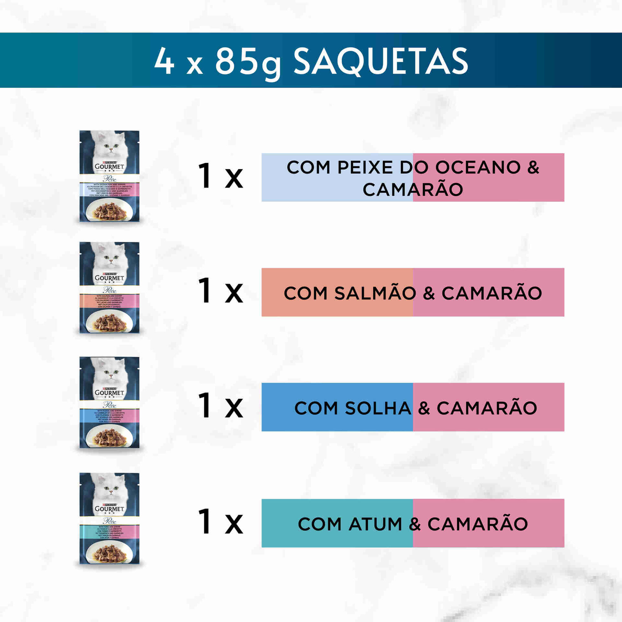 Comida Húmida para Gato Adulto Delícias do Oceano Saquetas