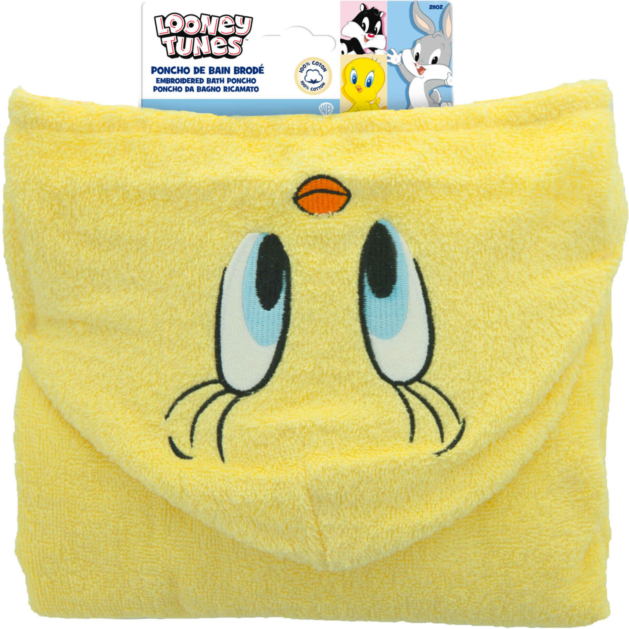 Poncho Bordado Tweety Abc