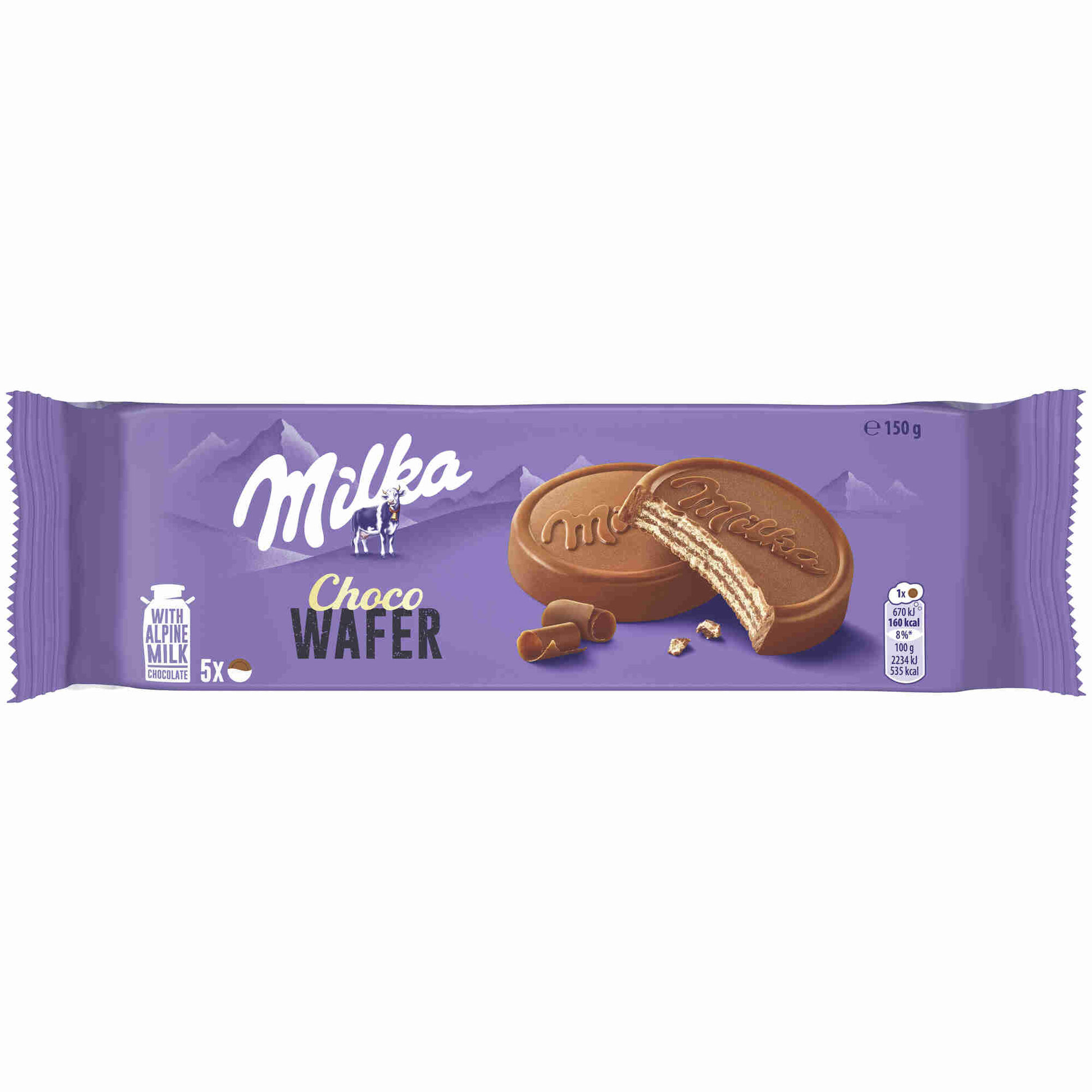 Bolachas Wafers de Chocolate de Leite