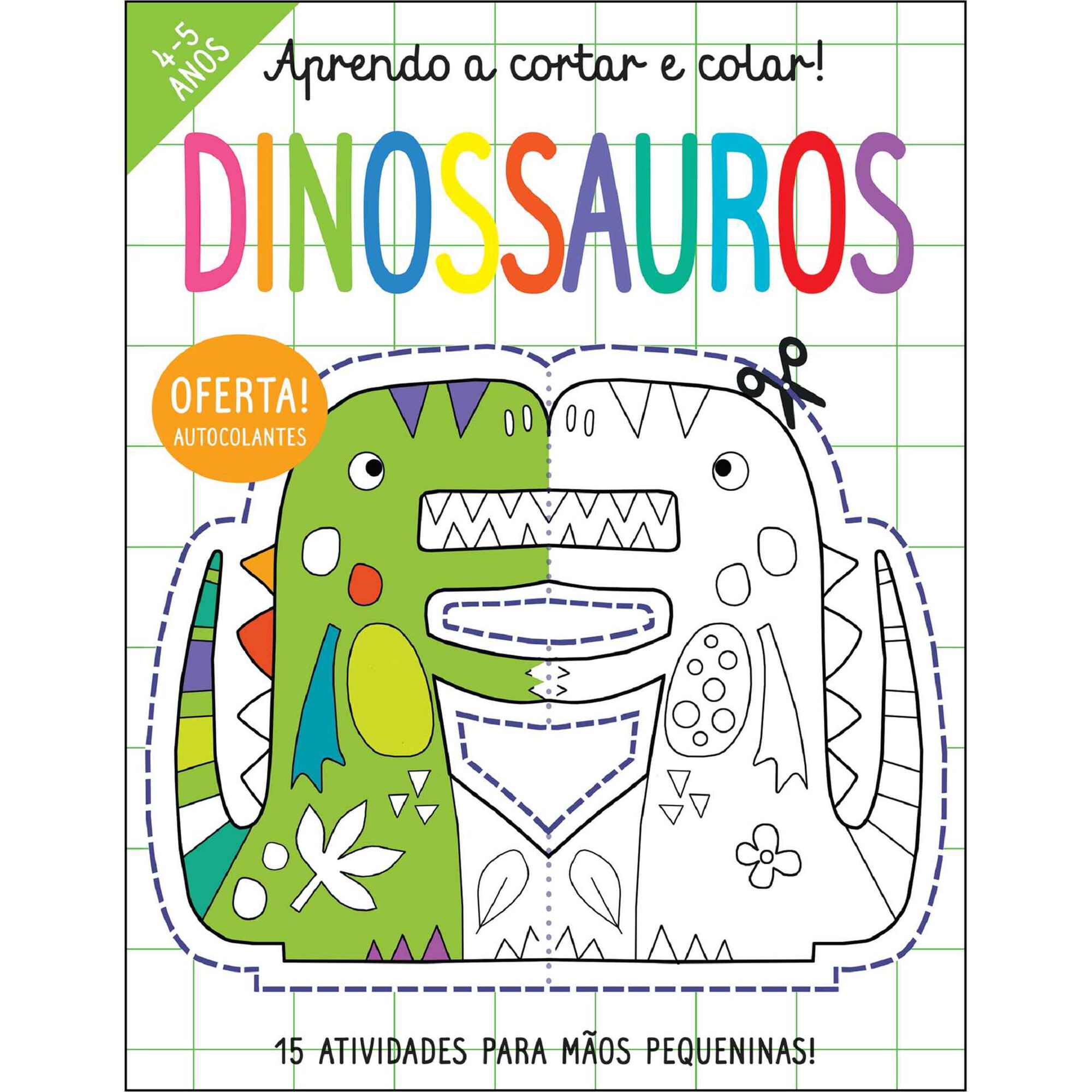 Aprendo a Cortar e Colar - Dinossauros