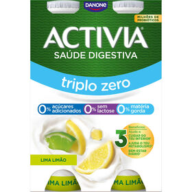 Bifidus L&iacute;quido Triplo 0% Lima e Lim&atilde;o sem Lactose Activia Danone