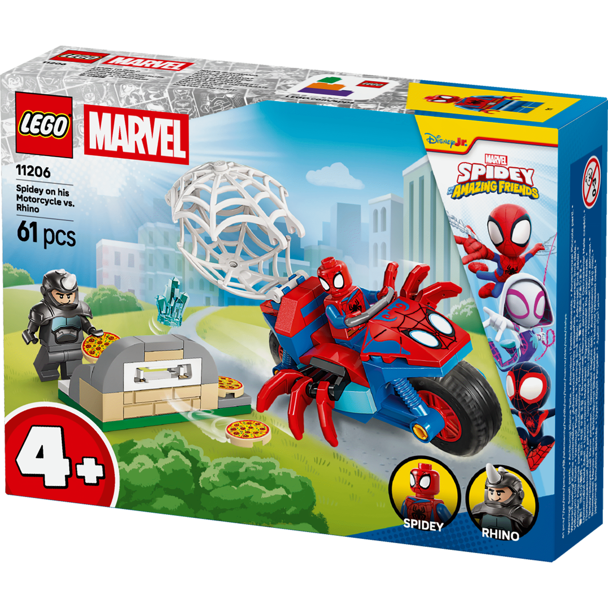 LEGO Marvel - Spidey na sua Mota contra Rhino - 11206