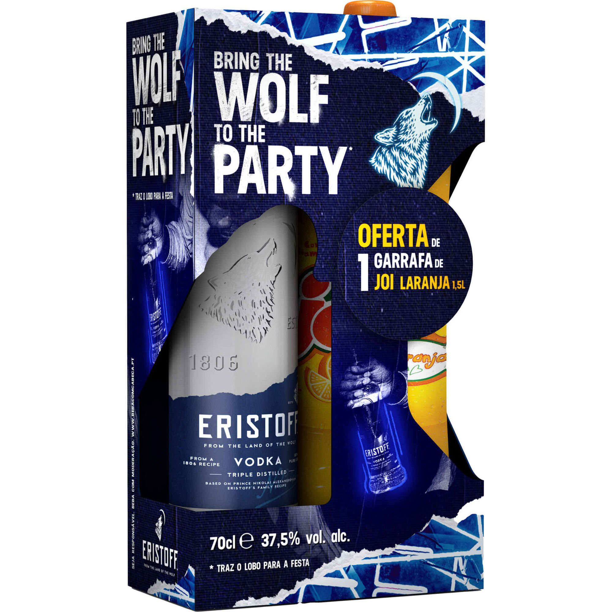 Vodka Eristoff com Garrafa Joy