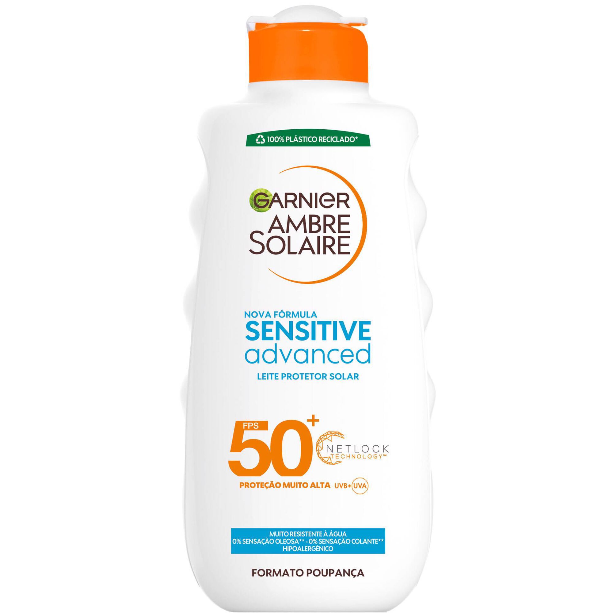 Protetor Solar Leite Sensitive Advanced FPS 50+ Garnier Ambre Solaire
