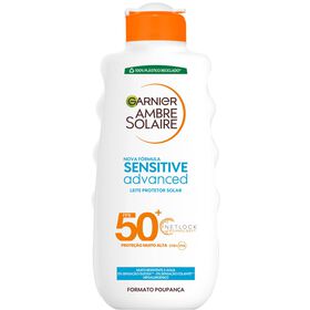 Protetor Solar Leite Sensitive Advanced FPS 50+ Garnier Ambre Solaire