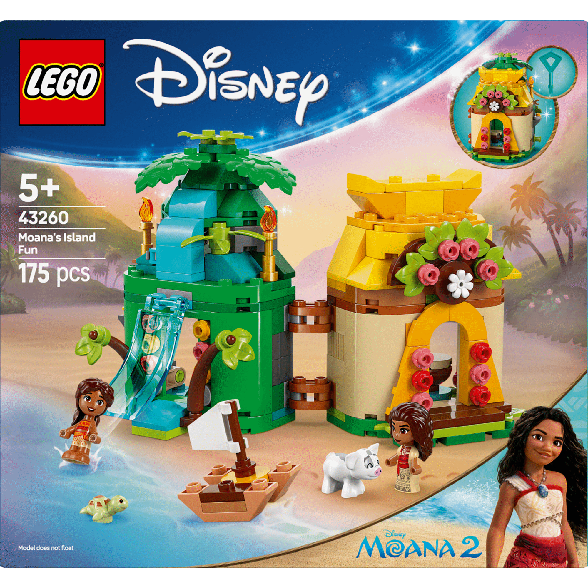 LEGO Disney - Divers&atilde;o na Ilha da Vaiana - 43260