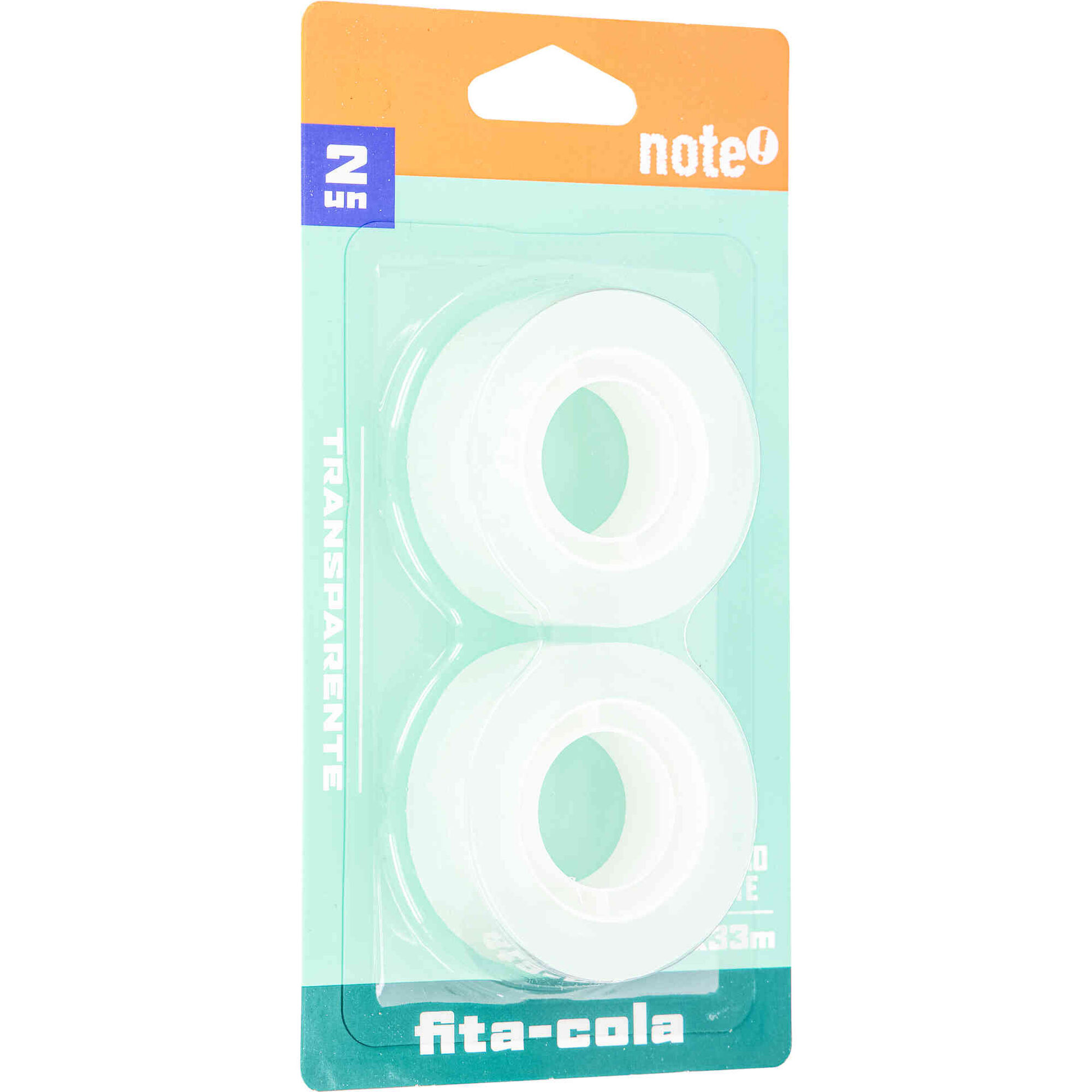 Conjunto 2 Fitas-Cola 19mm Transparentes Note!