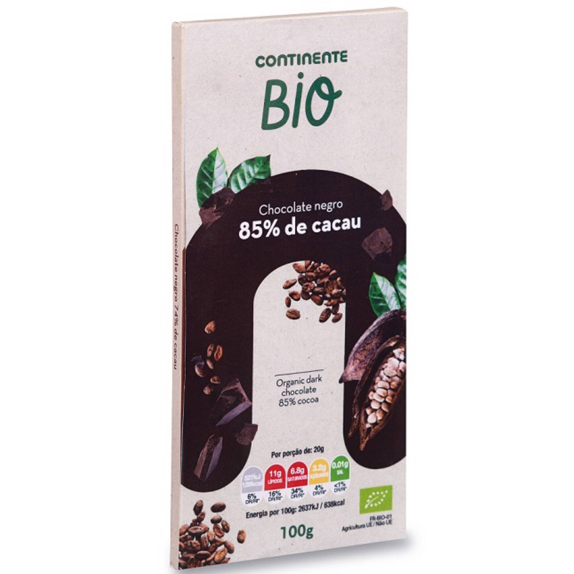 Chocolate Negro 85% Cacau Biológico Chocolate Negro 85% Cacau Biológico