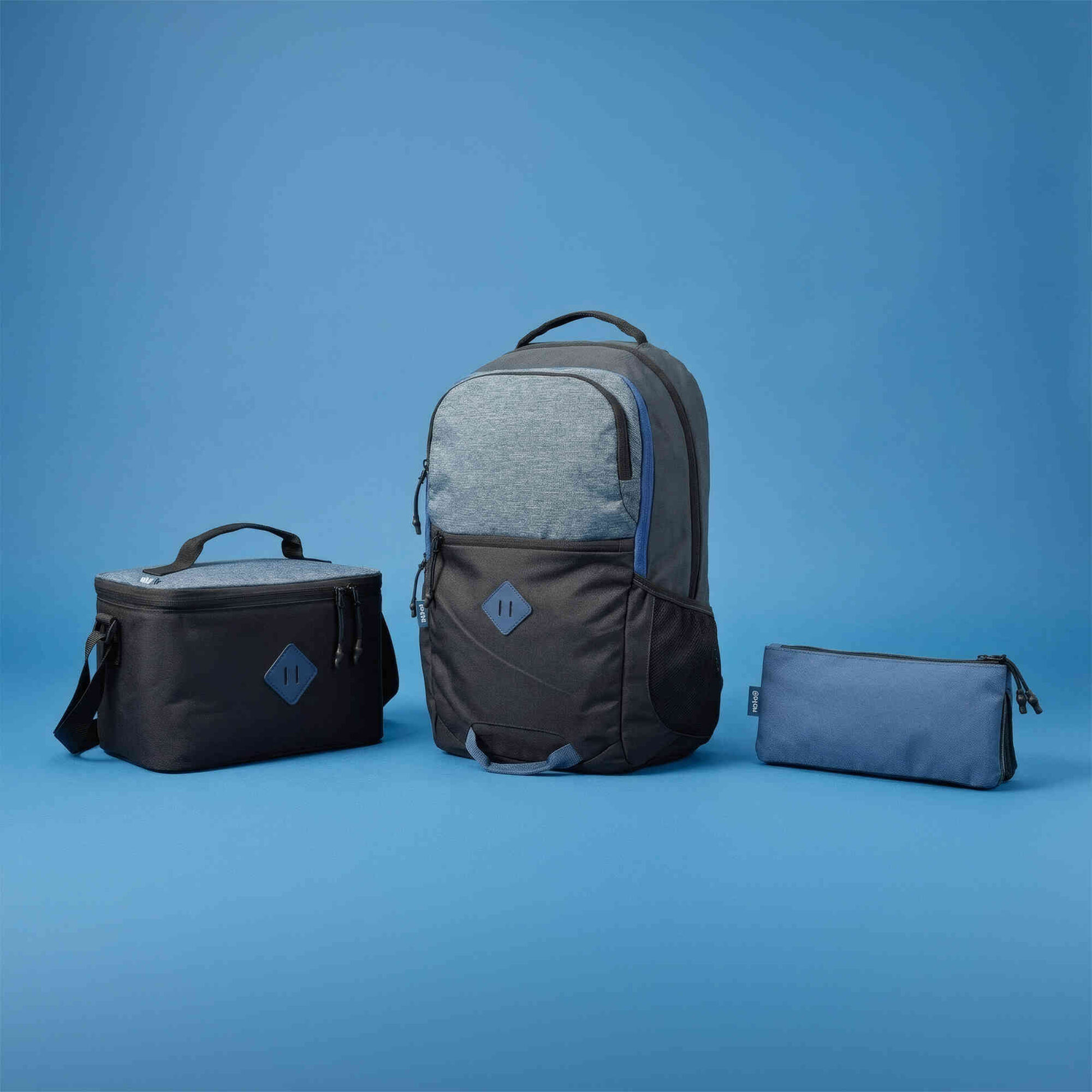 Mochila Dupla Bicolor Azul Note!