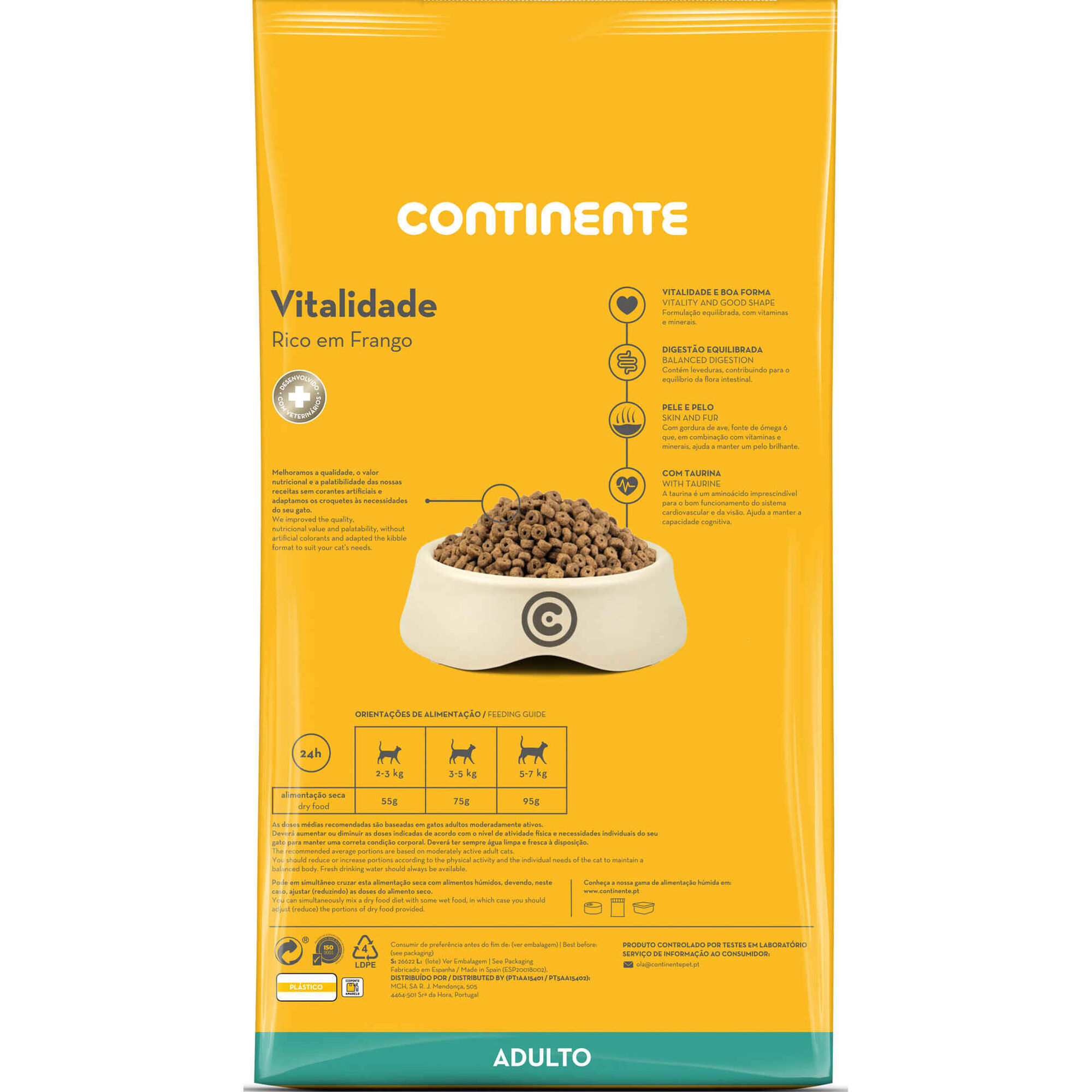 Ração para Gato Adulto Vitalidade Frango