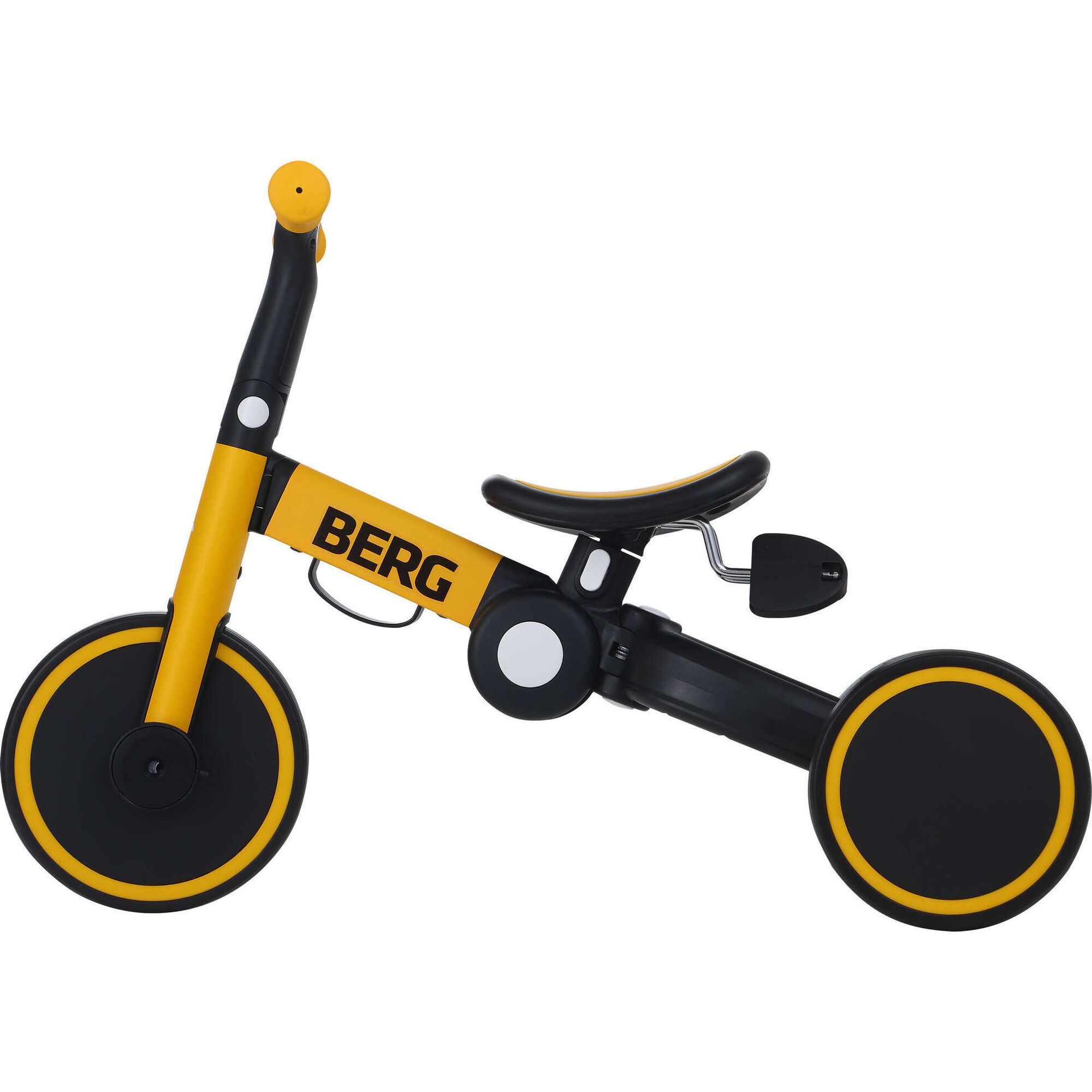 Triciclo Crian&ccedil;a 3 em 1 Preto e Amarelo Berg