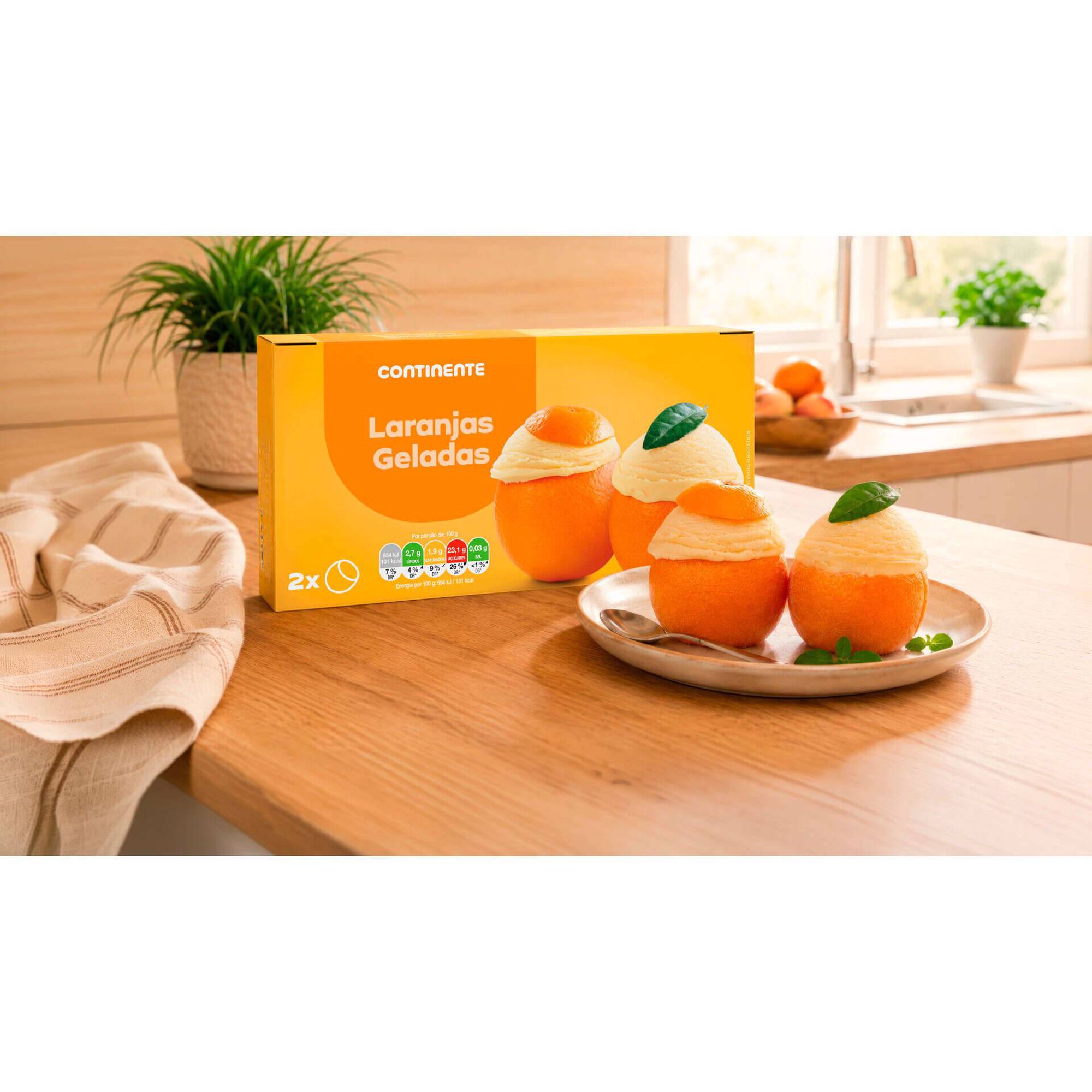 Gelado Laranjas Continente