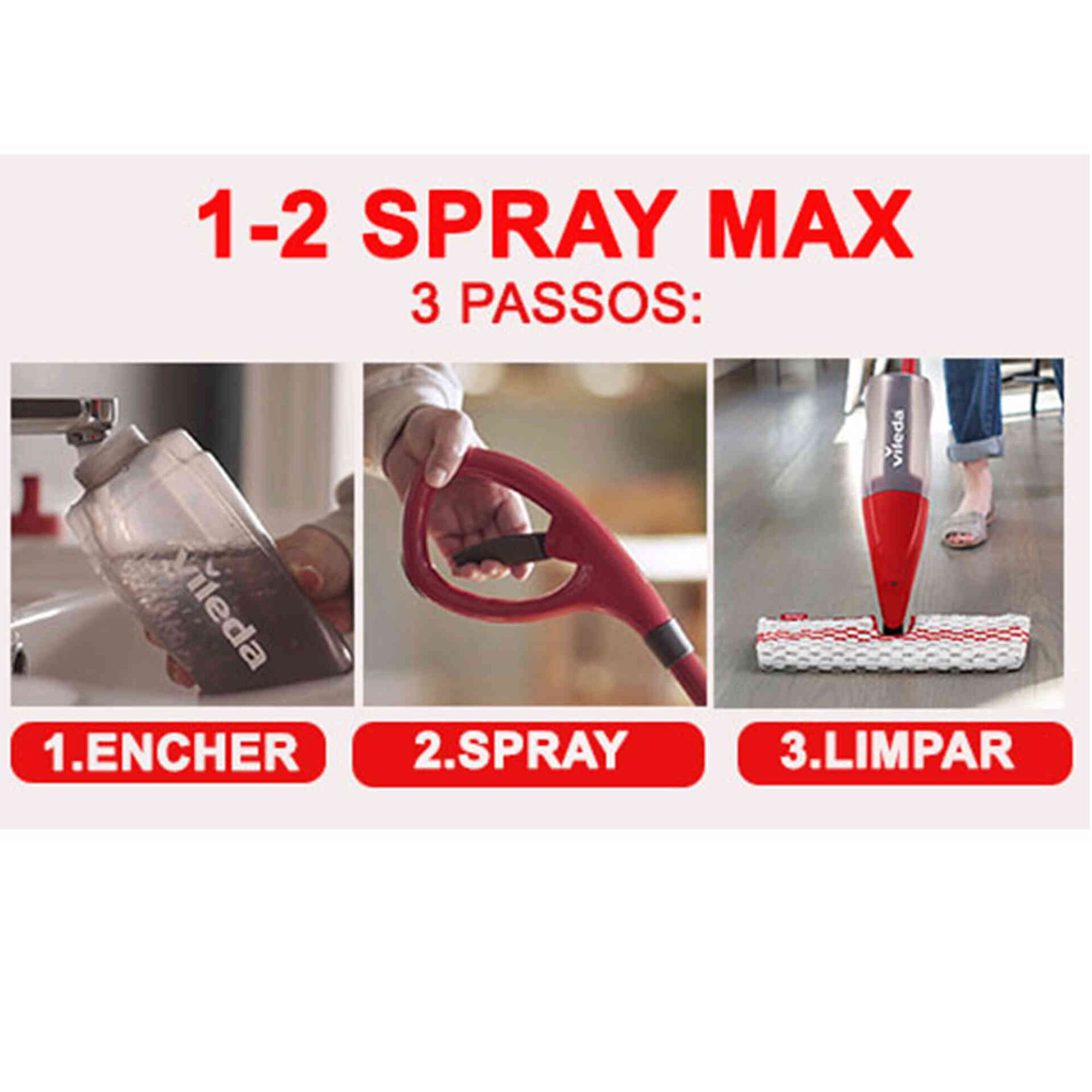 Recarga Mopa Microfibra 1.2 Spray Max Vileda