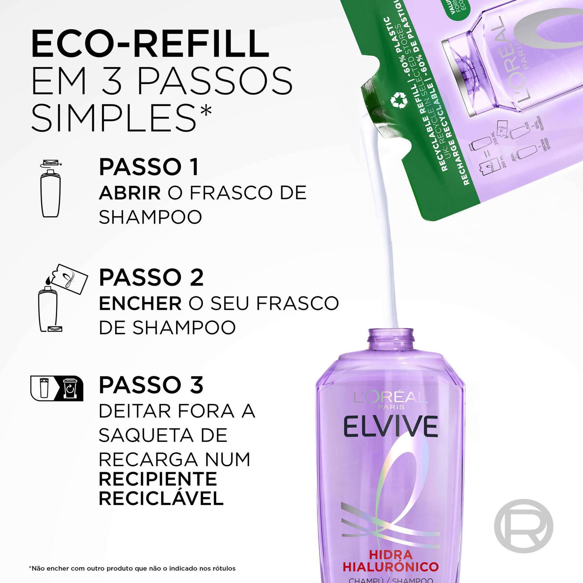 Champô Elvive Hidra Hialurónico Refill