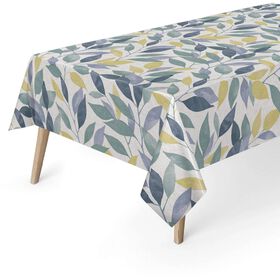 Toalha Mesa PVC 140x140cm Folhas Kasa