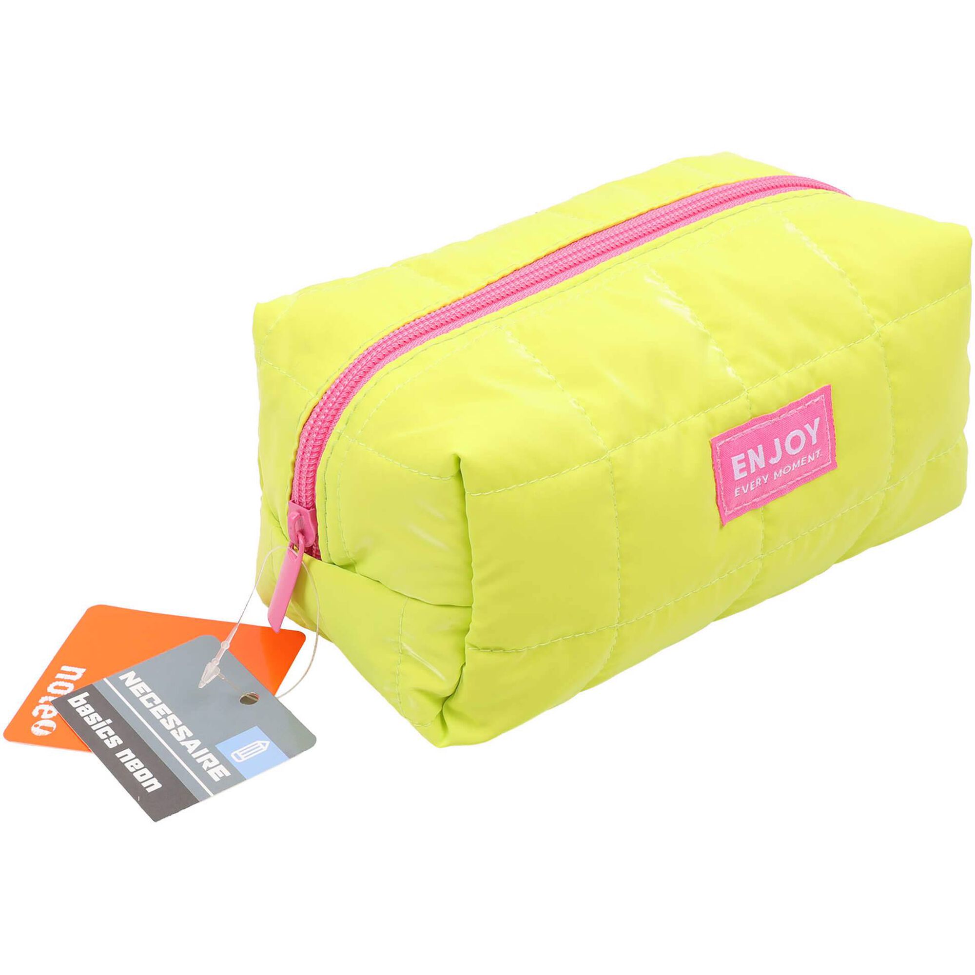 Necessaire Fluffy Neon Amarela Note!