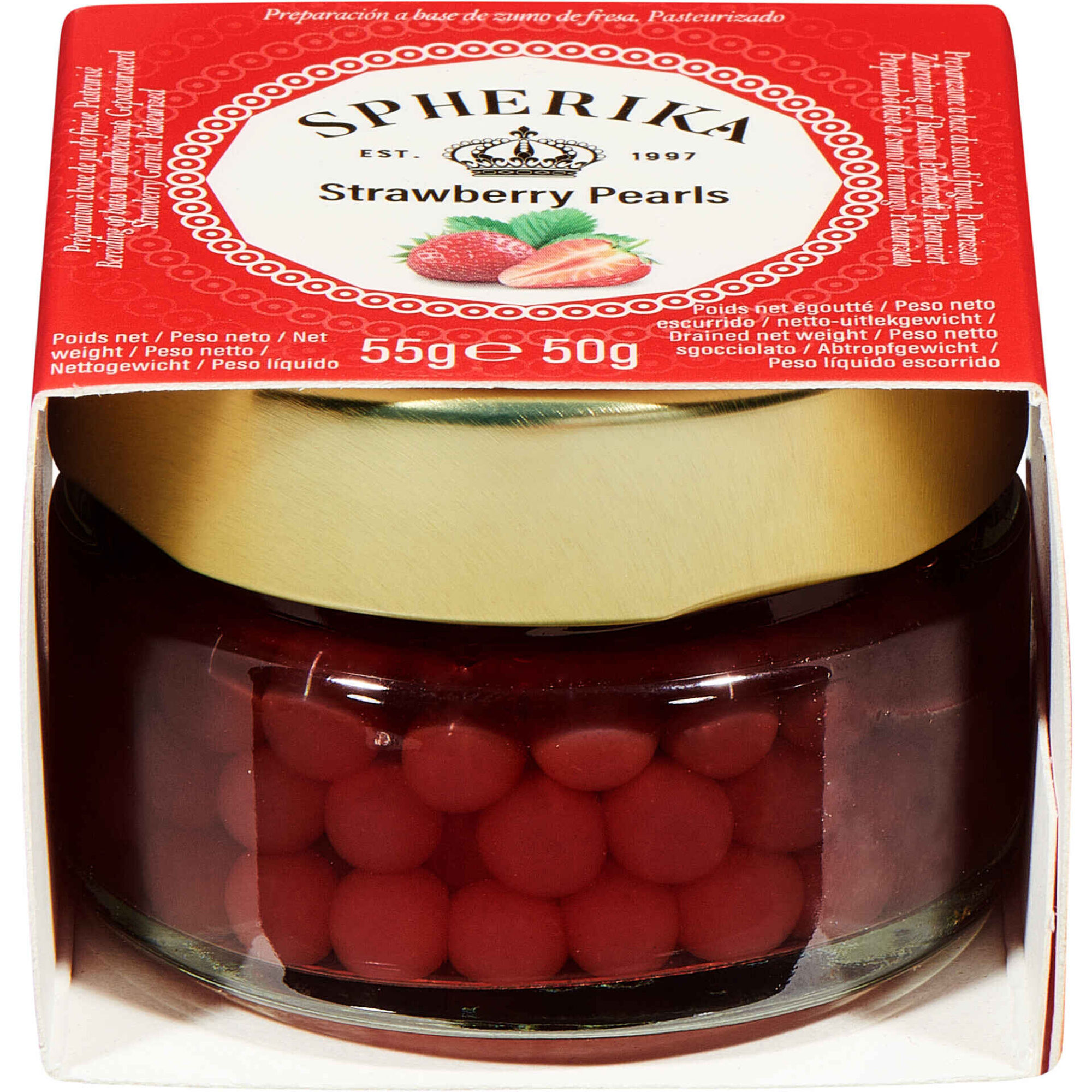 P&eacute;rolas de Morango Spherika