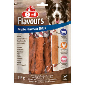Snack para Cão Triplo Sabor Ribs Snack para Cão Triplo Sabor Ribs