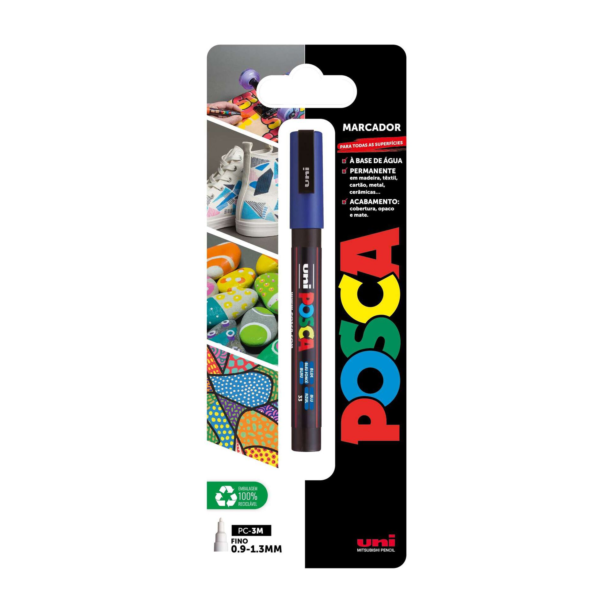 Marcador Permanente Posca PC-3M (várias cores) Marcador Permanente Posca PC-3M (várias cores)