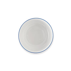 Conjunto de 4 Pratos Sopa 14cm Branco Barra Azul Oslo Alentejo Conjunto de 4 Pratos Sopa 14cm Branco Barra Azul Oslo Alentejo