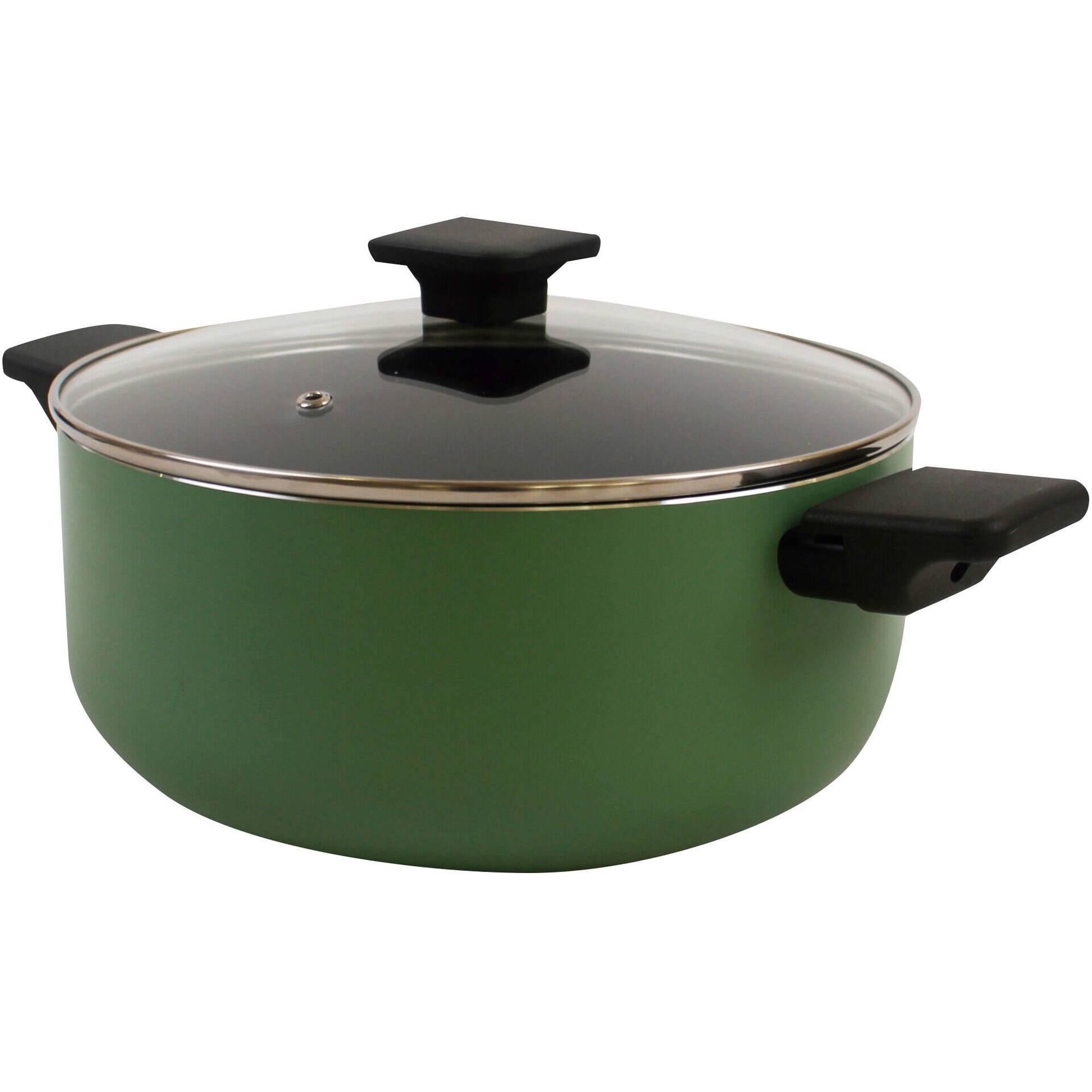 Ca&ccedil;arola 20cm Cer&acirc;mica Square Verde Kasa