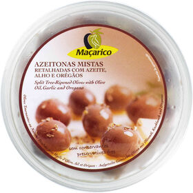 Azeitona Mista com Azeite, Alho e Oreg&atilde;os Ma&ccedil;arico
