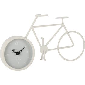 Bicicleta Rel&oacute;gio Branca Kasa
