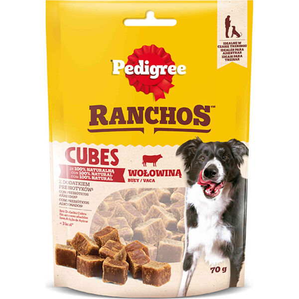 Snack para Cão em Cubos Ranchos Vaca Pedigree