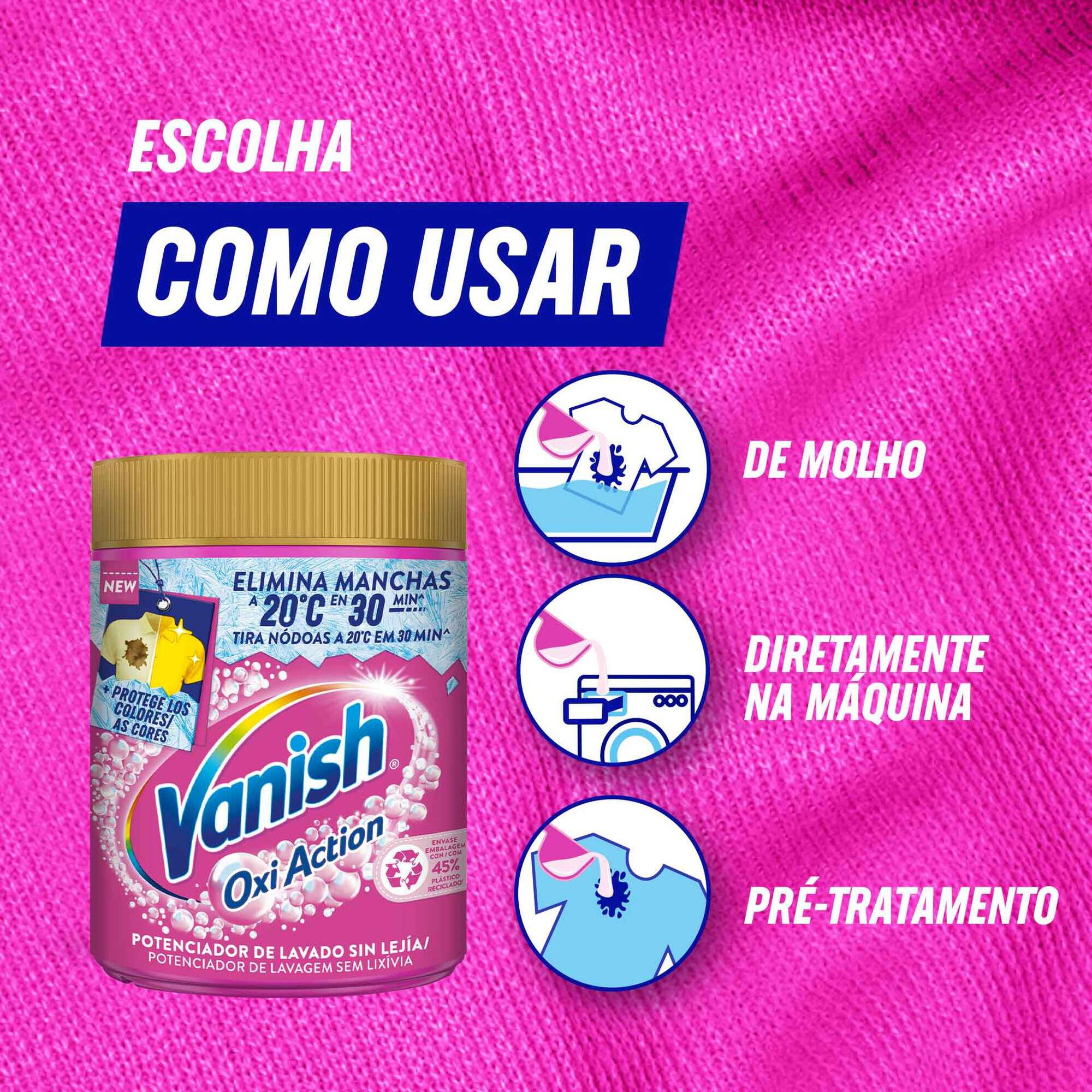 Tira Nódoas Pó Oxi Action Cores