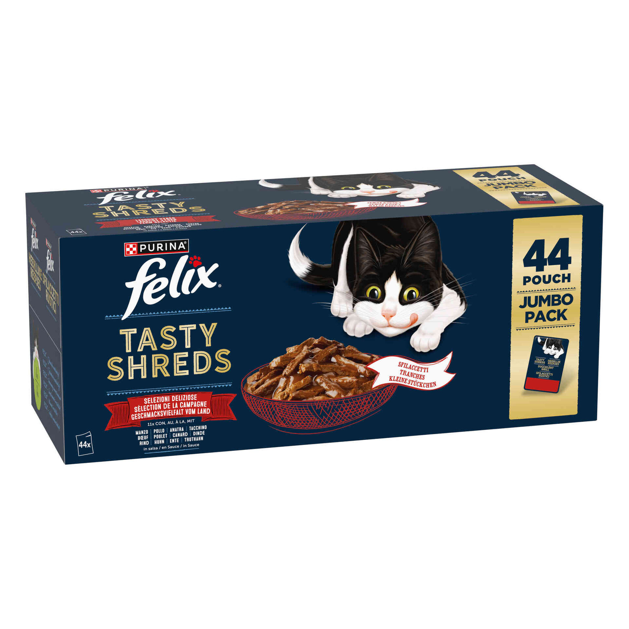 Comida Húmida para Gato Adulto Tasty Shreds