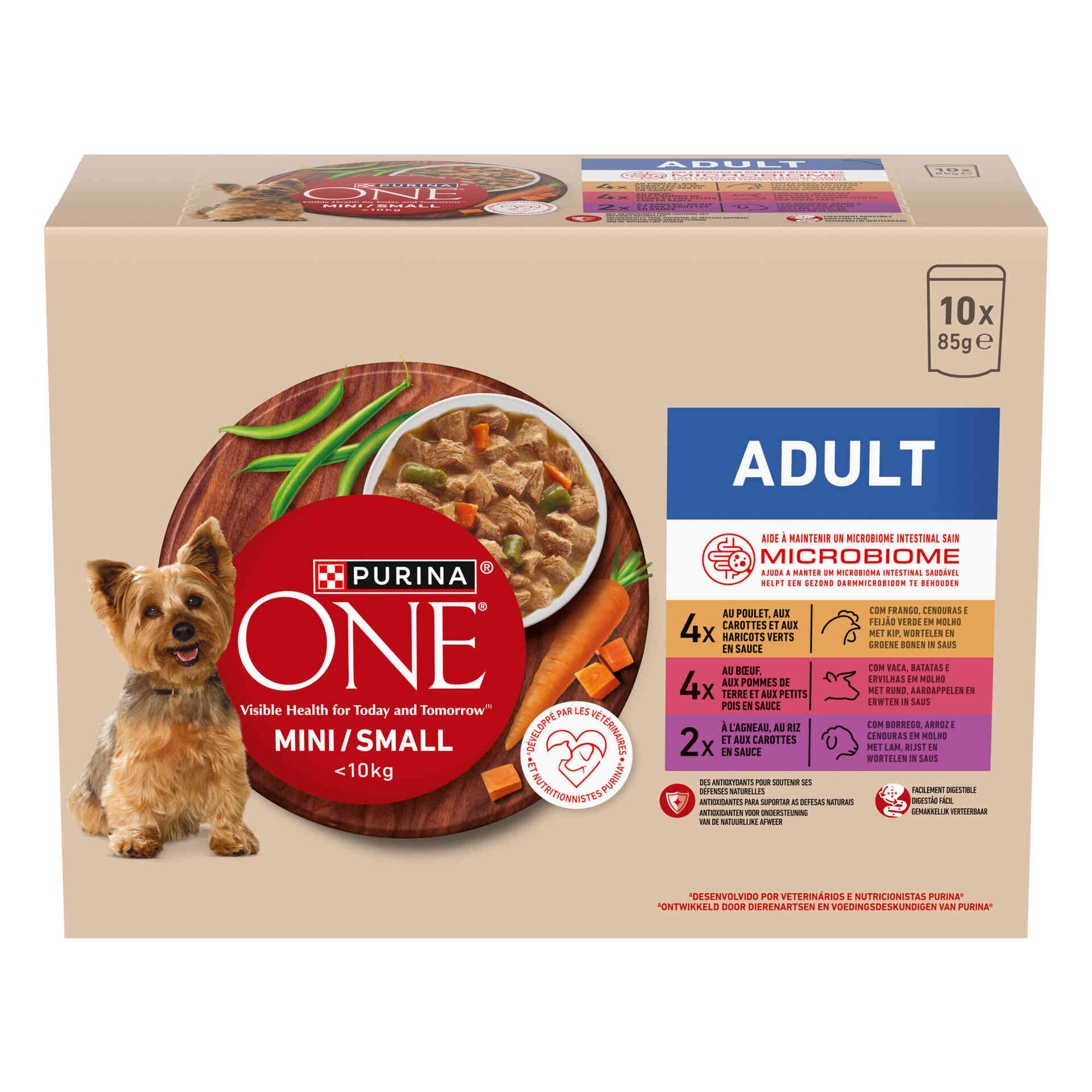 Comida H&uacute;mida para C&atilde;o Mix Purina One Mini