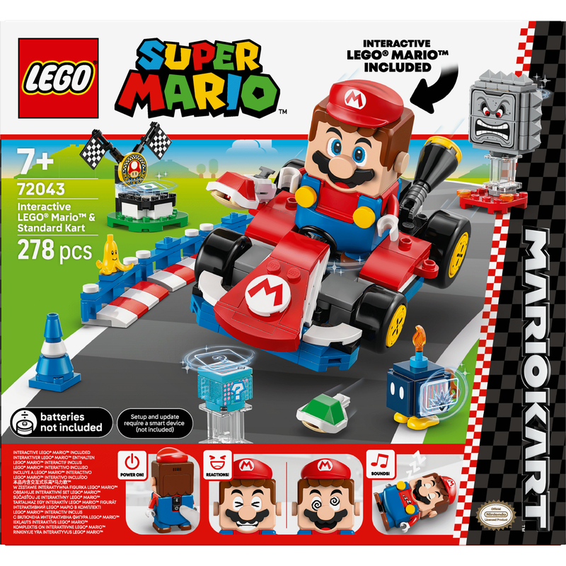 LEGO Super Mario - Mario Interativo E Kart Padrão - 72043