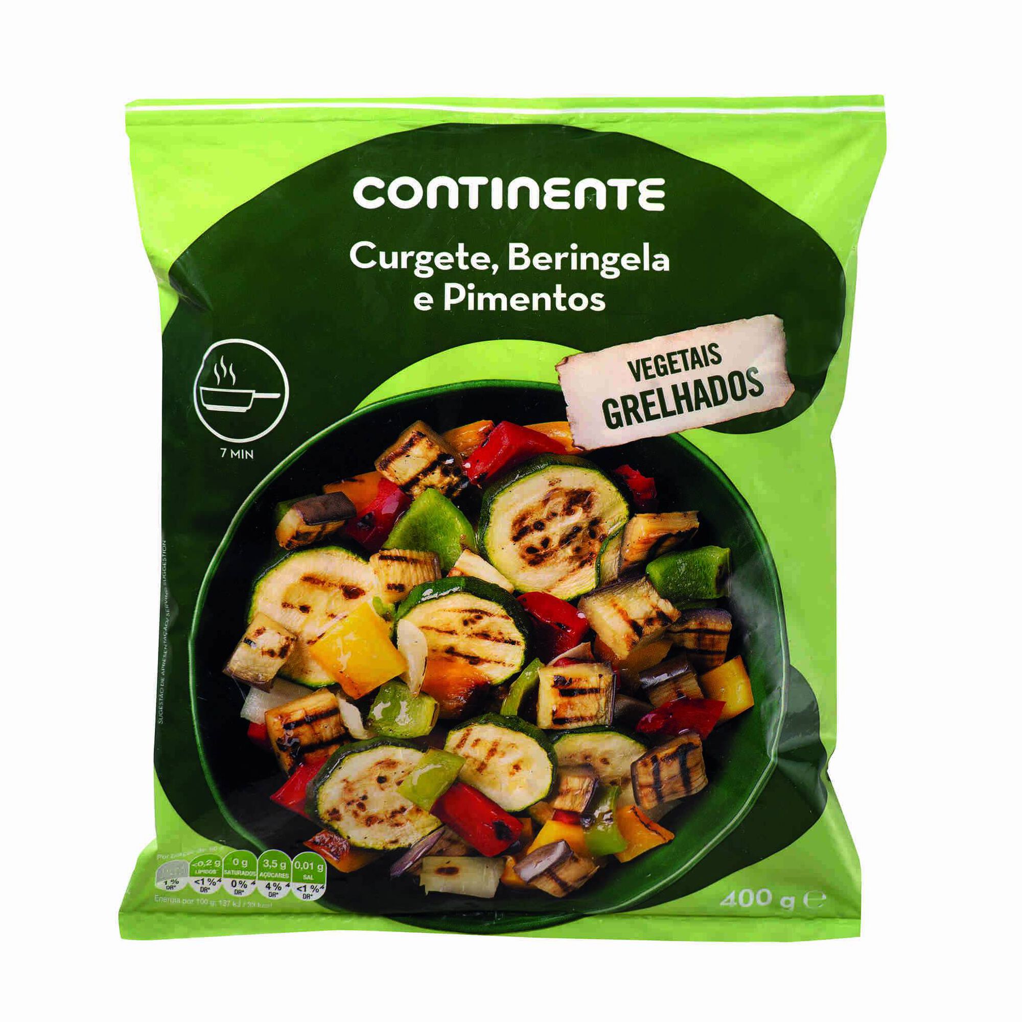 Mistura de Curgete, Beringela e Pimentos Grelhados
