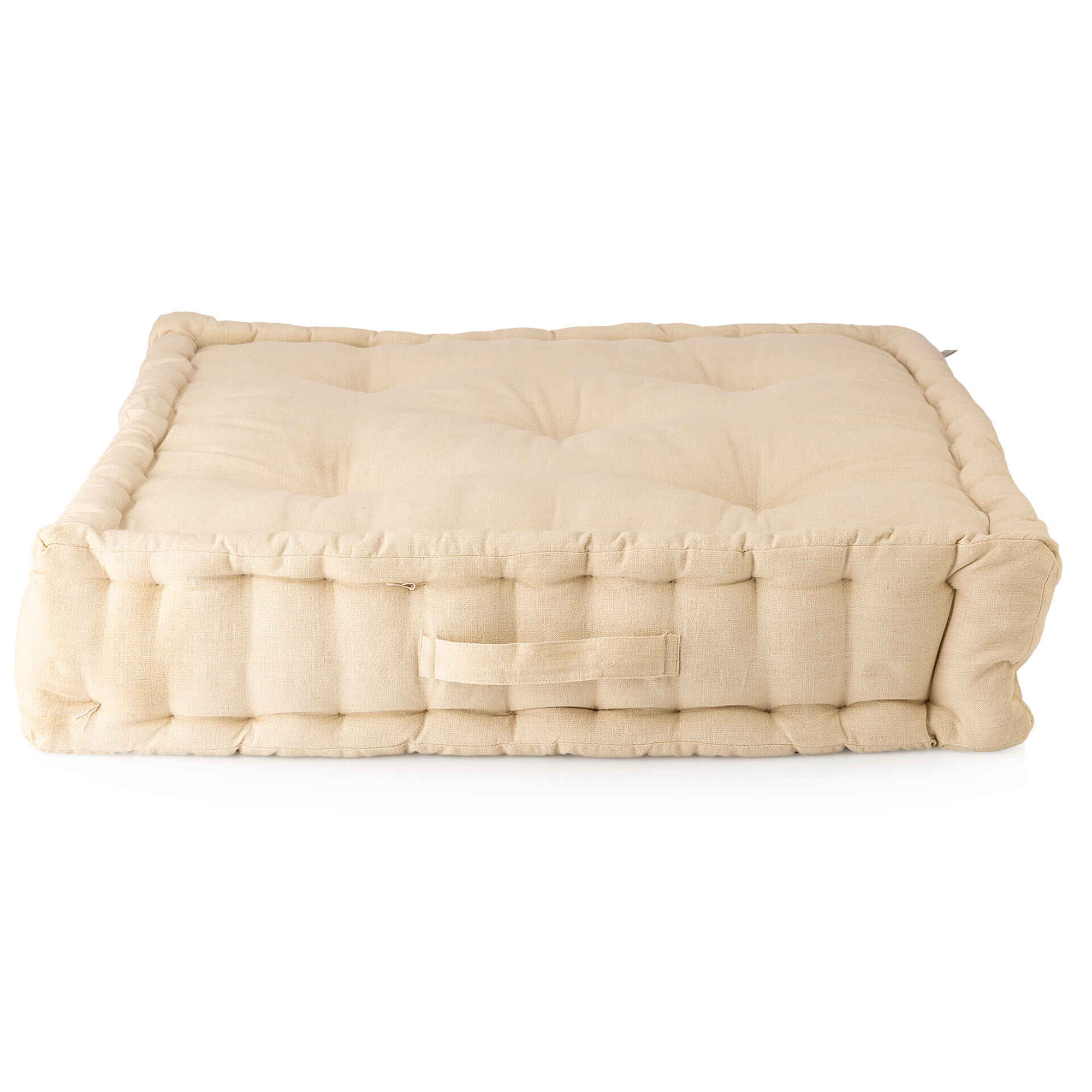 Coxim Chão 70x70cm Cru