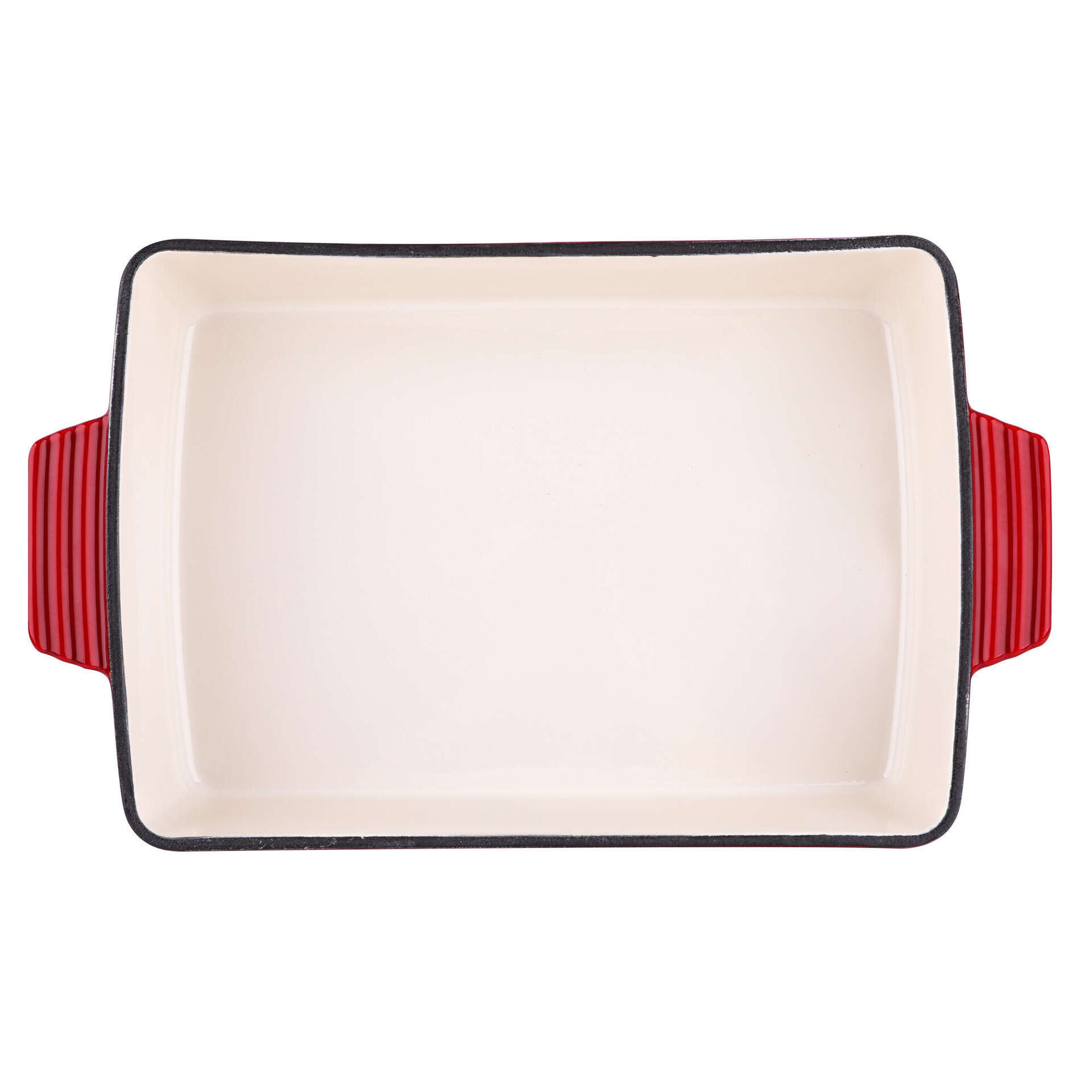 Assadeira Ferro Fundido 39 x 23cm Vermelho