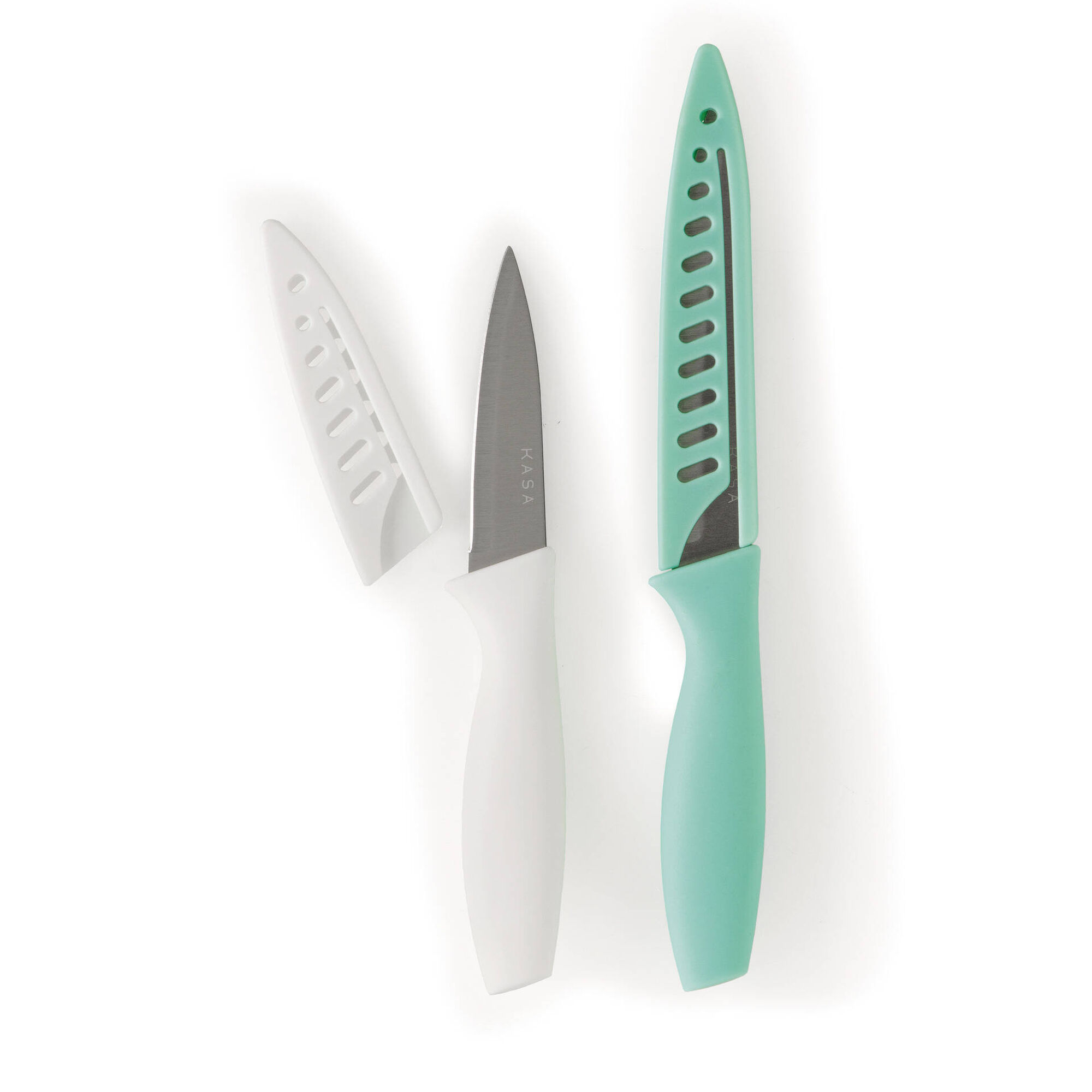 Conjunto 2 Facas com Proteção (várias cores) Conjunto 2 Facas com Proteção (várias cores)