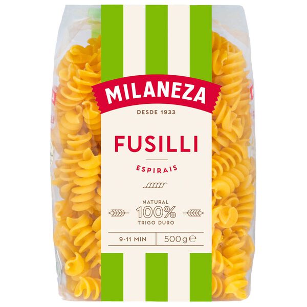 Massa Espirais Fusilli Milaneza