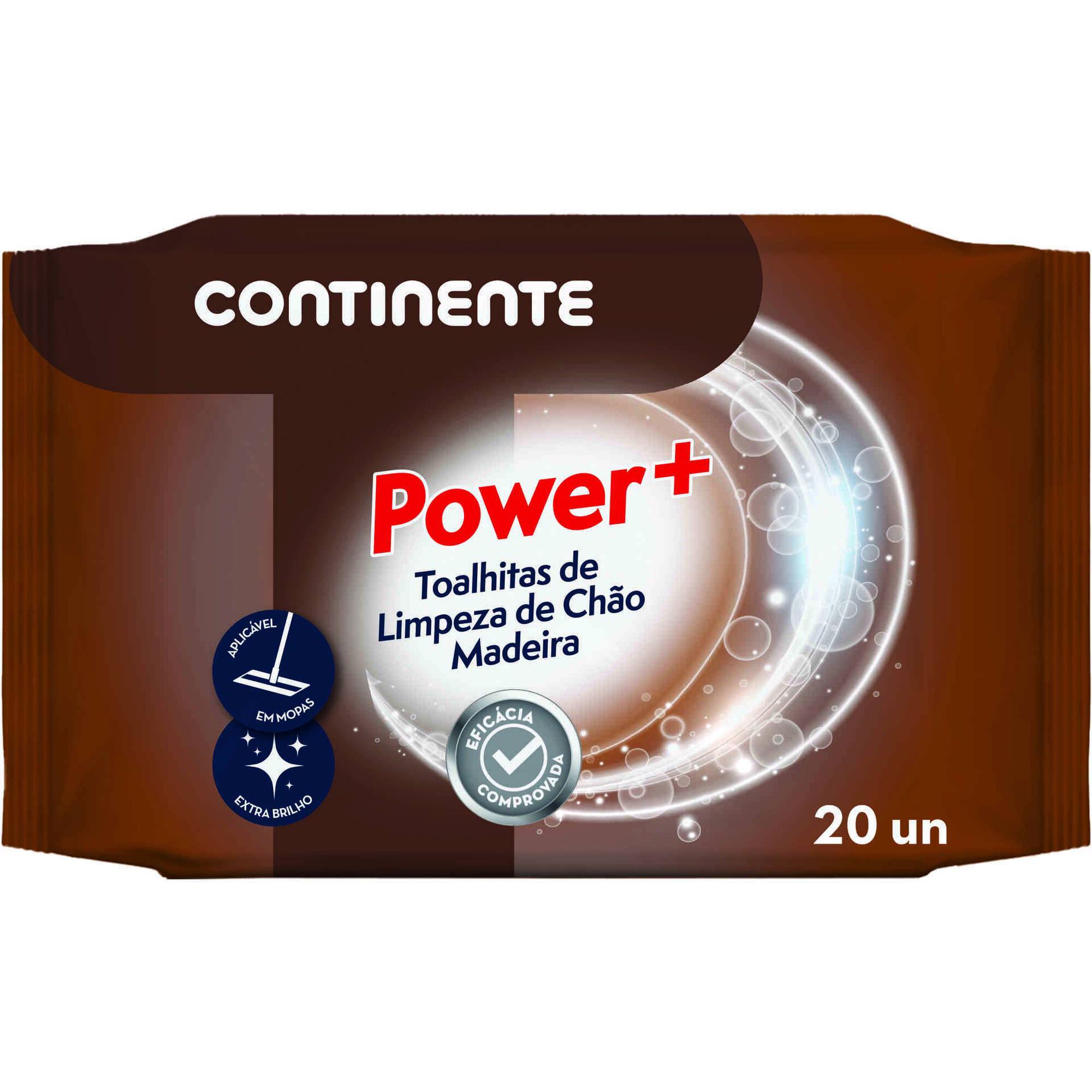 Toalhitas Limpeza de Chão Madeira Power+