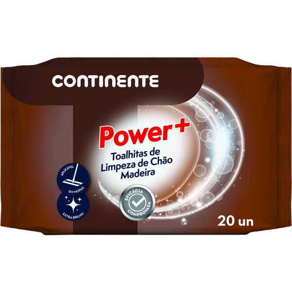 Toalhitas Limpeza de Chão Madeira Power+ Continente
