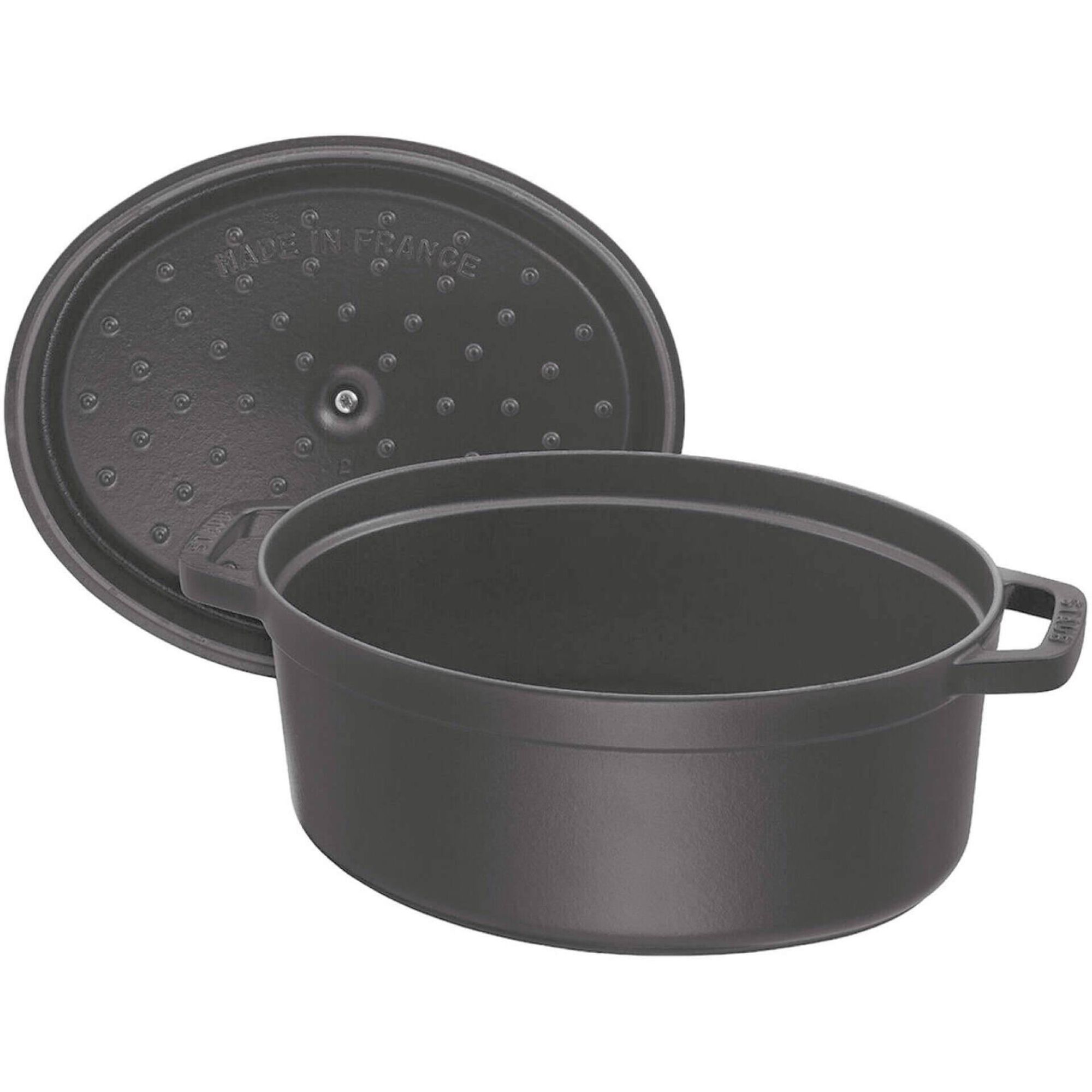 Ca&ccedil;arola Oval Ferro Fundido 15cm Preta Staub