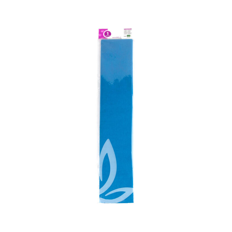 Papel Crepe Azul Claro 50x25cm Liderpapel