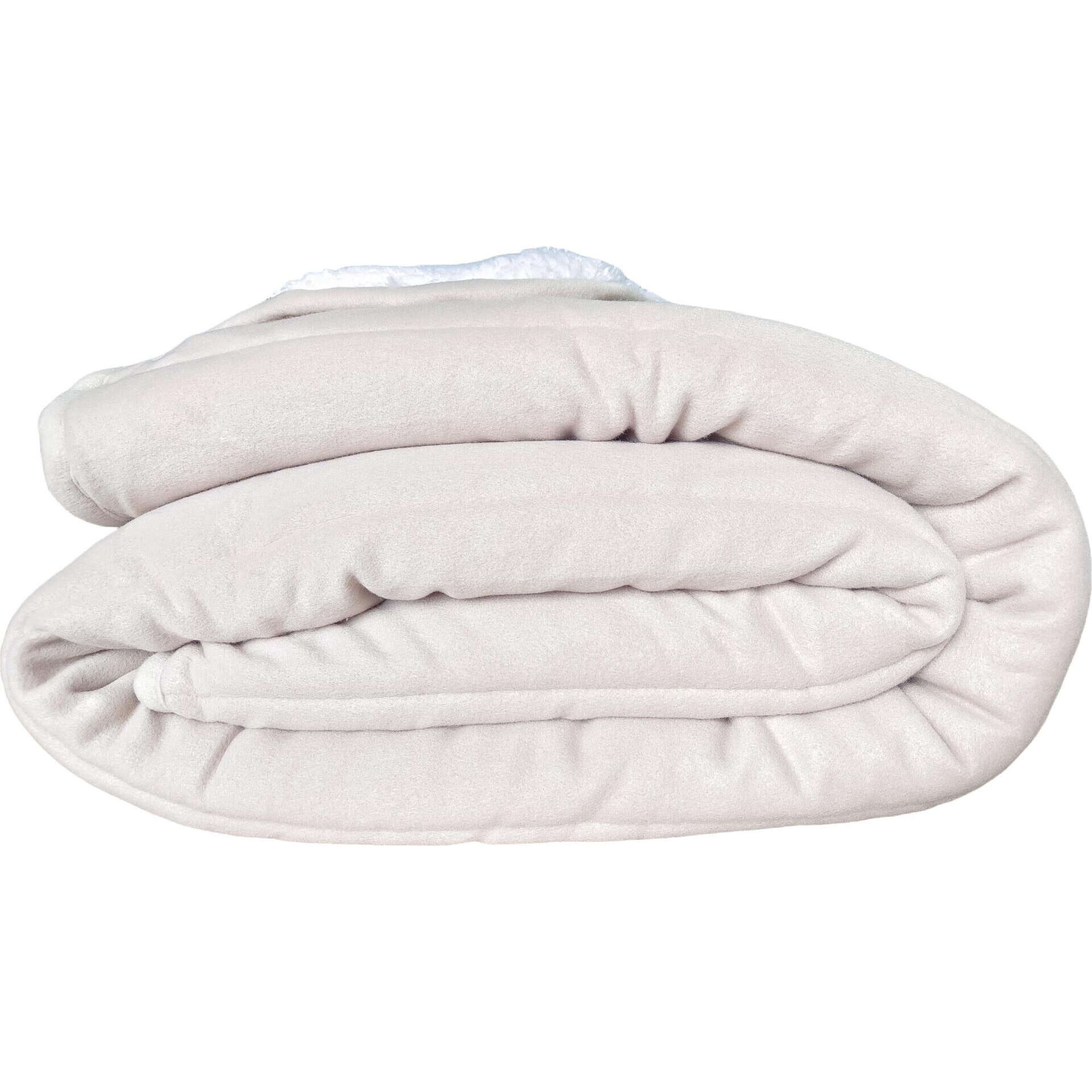 Edredão Polar Borreguito 240x220cm Bege