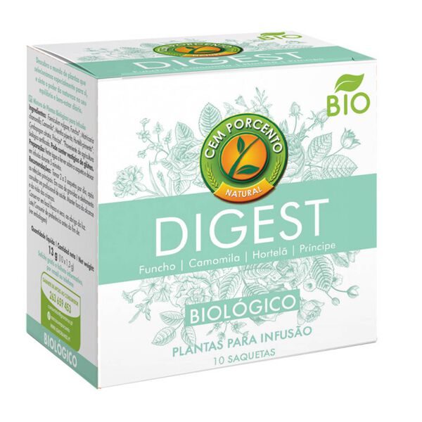 Infusão Digest Saquetas Cem Porcento