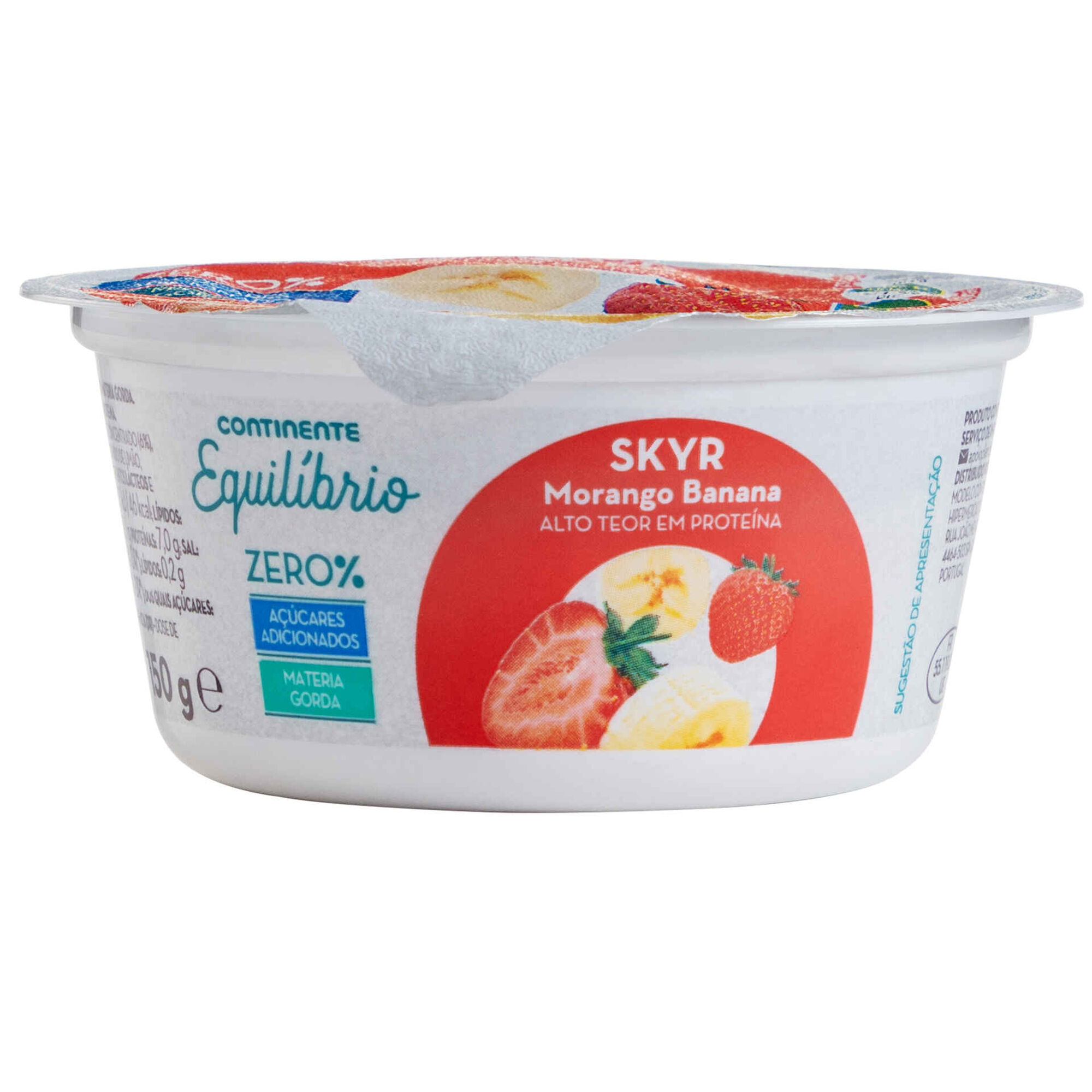 Iogurte Skyr Morango E Banana Continente Equil brio Emb 150 Gr Iogurte Skyr Morango E Banana Continente Equil brio Emb 150 Gr